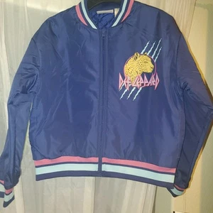 Def Leppard Bomber Jacket Size 7/8 - Picture 1 of 2