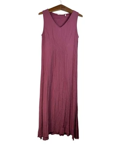 Soft Surroundings Katriane Maxi Long Kleid Burgund Boho Gr. S - Bild 1 von 14
