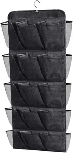 30 große Taschen doppelseitiges hängendes Schuhregal für Schrank Organizer mit drehbarem - Bild 1 von 5