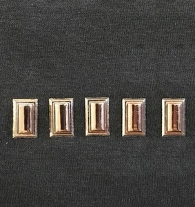 Star Trek Enterprise Serie de TV Flota Capitán Rango Insignia 5 Pips Prendedores de Metal NUEVO - Imagen 1 de 1