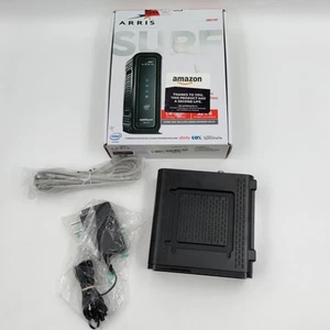 ARRIS SURFBOARD SB6190 DOCSIS 3.0 32 x 8 Gigabit modem via cavo nero - Foto 1 di 7