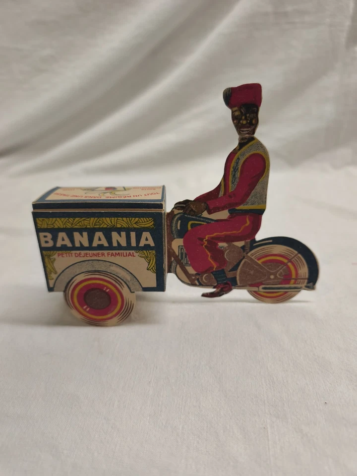  Rare Banania Triporteur Carton  Pub De Banania old  Ancien Original No Copie - Photo 1/4