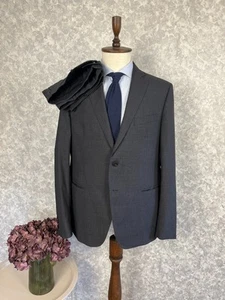 LAB Pal Zileri Charcoal Wool Textured 2 Piece Formal Suit 46, EU 56 W40 L33 - Picture 1 of 12