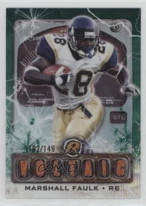 2024 Topps Resurgence Voltaic Teal Surge rifrattore /149 Marshall Faulk #V-22 HOF - Foto 1 di 3