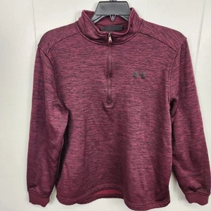 Under Armour ColdGear 1/4 Zip Pullover Maroon Fleece Women’s Size L - Picture 1 of 8
