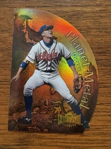1999 Skybox Metal Universe Planet Metal Chipper Jones #4PM HOF - Bild 1 von 4