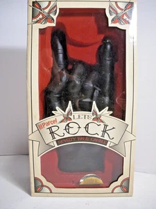 Vintage Style "Let's Rock" Novelty Hand Candle Rock & Roll Symbol of Rocking Out - Picture 1 of 7