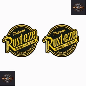 Rust-eze Logo Disney & Pixar Cars Movie Embroidered Iron-On Patch - Picture 1 of 8