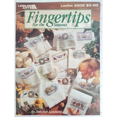 Leisure Arts Fingertips for the Seasons Cross Stitch Patterns Wreaths, Easter - Image 1 of 4