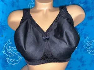 NWT Glamorise 1070 Black Magic Lift Seamless Wire Free Wireless Bra 36DD - Picture 1 of 7