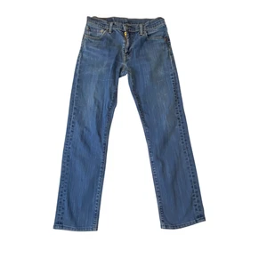 Levi's 504 Jeans Womens Medium W28 L32 Blue Denim Straight Leg Comfort Fit - Picture 1 of 3