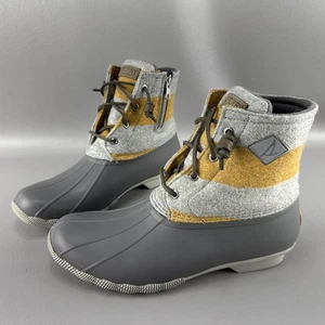 Sperry Top-Sider Womens Saltwater Varsity Stripe Wool Boots Womens Sz 11 Outdoor - Picture 1 of 10