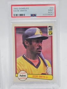 1982 Donruss - Ozzie Smith #94 San Diego Padres PSA 9(OC) Mint - Picture 1 of 2