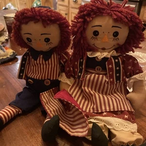Raggedy Ann & Andy 12 in cloth - Picture 1 of 10