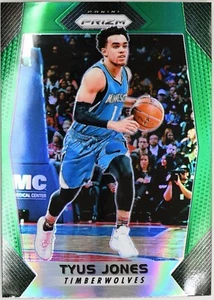 2017-18 Panini Prizm #89 Tyus Jones Green Prizm Minnesota Timberwolves - Picture 1 of 2