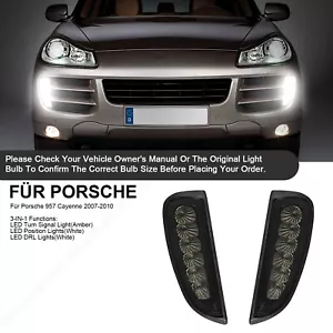 2x Led Tagfahrlicht Vorne Stoßstange Blinker für Porsche 957 Cayenne 2007-2010 - Bild 1 von 10