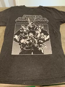 Camiseta My Hero Academia Funimation Para Hombre Talla PEQUEÑA Gris Oscuro Anime - Imagen 1 de 4