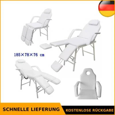 Kosmetikstuhl Kosmetikliege Behandlungsliege Massageliege Tragbar Kunstleder Neu - Bild 1 von 4