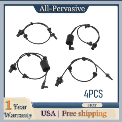 4Pcs Fits Honda City Fit 2015-2019 ABS Wheel Speed Sensor 57450-T5A 57455-T5A - Image 1 of 4