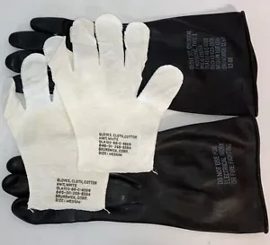 Paar Medium Brunswick Chemikalienschutzhandschuhe + Baumwollfutter - kostenloser Versand - Bild 1 von 1