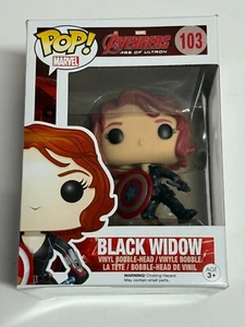 Figura Vinilo Funko Pop #103 Viuda Negra con Escudo y Bastón + Protector - Imagen 1 de 9