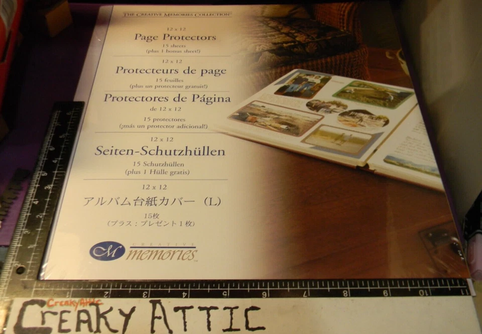 MEMORIAS CREATIVAS 15 PÁGINAS PROTECTORES PÁGINAS 12x12 NUEVO EN PAQUETE CREAKYATTIC Foto 1 de 1