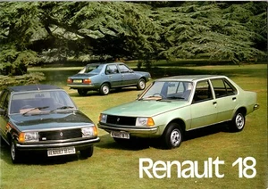 RENAULT 18 RANGE TL GTL TS GTS 1397cc 1647cc 1978 1979 UK Prospekt - Bild 1 von 3
