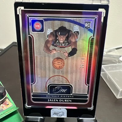 2022-23 Panini One and One Jalen Duren PINK /15 ROOKIE CARD RC SEALED PISTONS - Image 1 of 2