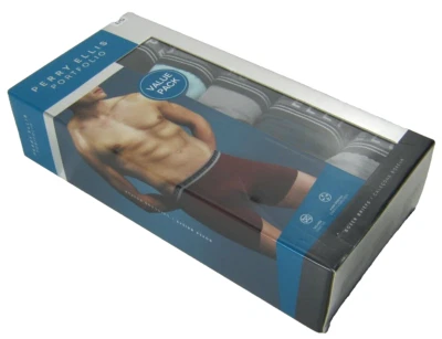 Мужские трусы-боксеры Perry Ellis 6 из микрофибры большого размера (36–38) - Изображение 1 из 3