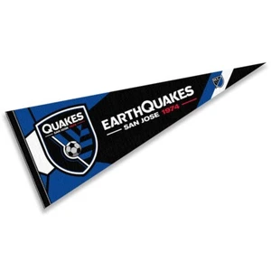 San Jose Earthquakes 12 in X 30 in MLS Pennant - Picture 1 of 4