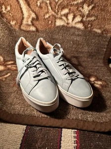 Halogen Atlantic Pacific Jayde Platform Leather Sneakers 9.5M - Picture 1 of 10