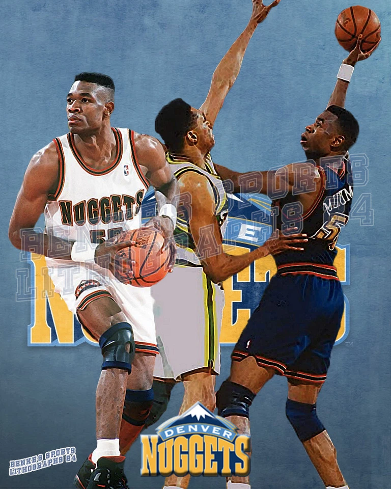 Denver Nuggets Lithograph print of Dikembe Mutombo 2020 - Image 1 of 1