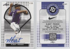 2018 Leaf Perfect Game National Showcase Black /50 Albert Pacheco #BA-AP1 Auto