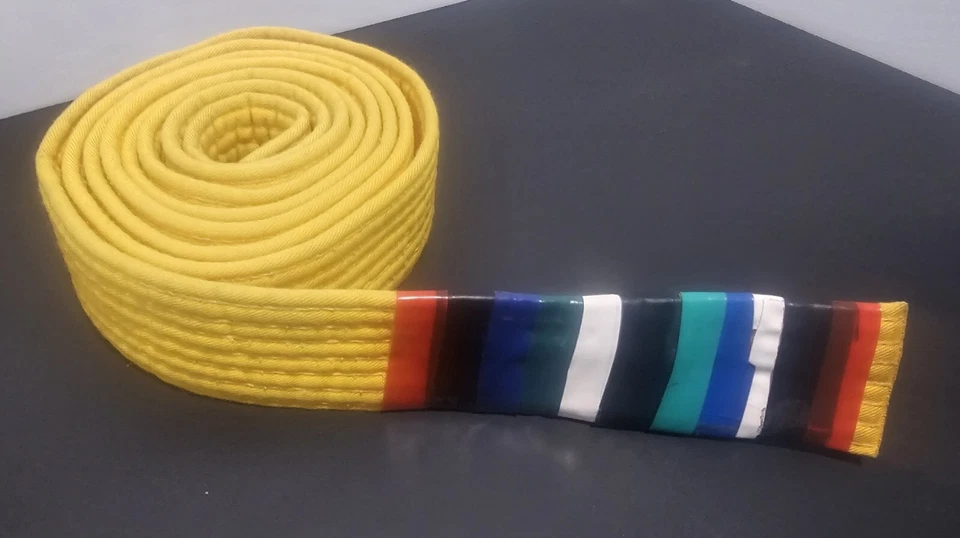 FOUR (4) KARATE Taekwondo Judo MMA Karate Martial Arts Belts  - Image 1 of 4