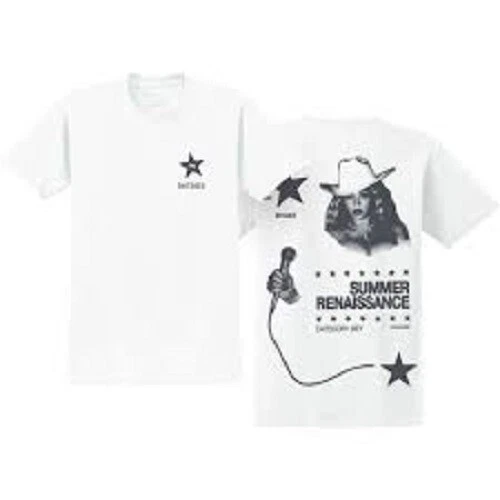 Camiseta Beyoncé Verano Renacimiento Gira Mundial 2023 Mercancía Oficial Grande M/L/XL Foto 1 de 1