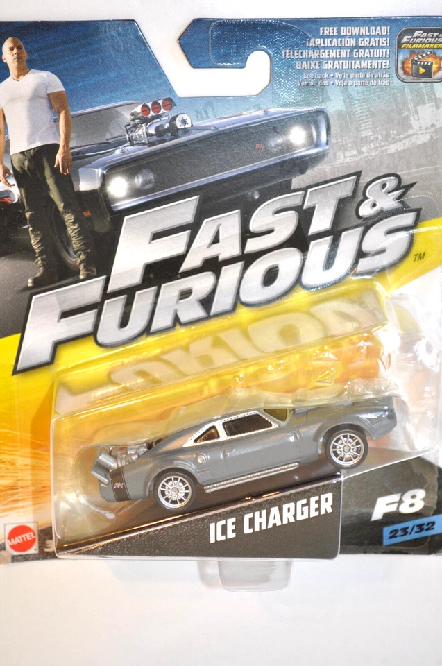 Mattel Fast and Furious Ice Charger F8 23 of 32 Collectible Car Model