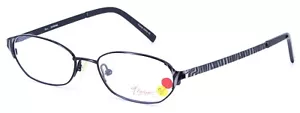 THALIA GARBINA Black Oval Womens Petite Full Rim Eyeglasses Frame 48-15-130 #2 - Picture 1 of 6