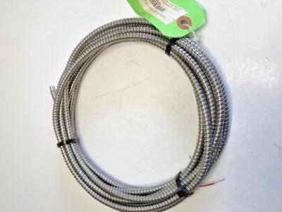 Thermocouple Type J 2" W/ 200" Armor Cable SPPBTJ200AL4 Ungrounded NEW - Image 1 of 4