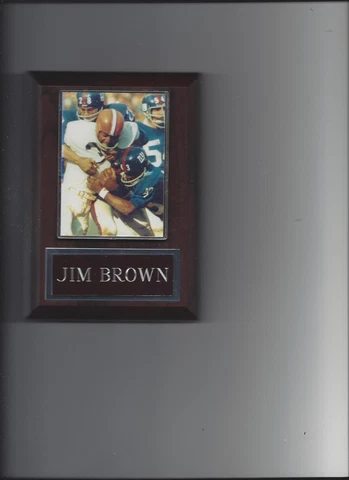 JIM BROWN PLAQUE CLEVELAND BROWNS FOOTBALL NFL Cover