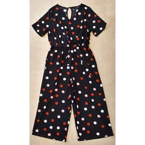 Women's Black, Red & White Polka Dot Jumpsuit by Taking Shape, size 16, XL - Picture 1 of 10