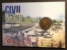 2023 Historic Autographs Civil War Authentic 1864 One Cent Penny Coin Card 1/82