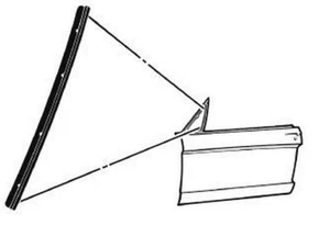 1964 1966 Mustang Division Bar Weatherstrip nuevo - Imagen 1 de 1