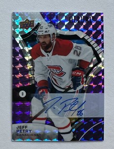 2021-22 Upper Deck Allure Autographs Purple Diamond #50 Jeff Petry /10 #X4500