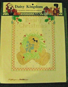 Cross Stitch Sampler Bucilla Daisy Kingdom Beary Christmas - 63441 NEW - Picture 1 of 7