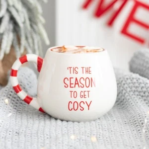 Cosy Season Christmas Rounded Mug, Great for Hot Chocolate - Picture 1 of 6