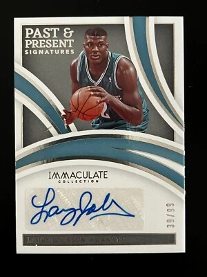 2021-22 Panini Immaculate Larry Johnson Past & Present Signatures Auto /99 - Image 1 of 4