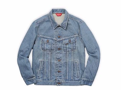 Camionero de mezclilla S/S Supreme 2017 con tachuelas mediano Foto 1 de 4