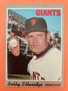 1970 topps baseball set break; #107 Bobby Etheridge, VG/EX