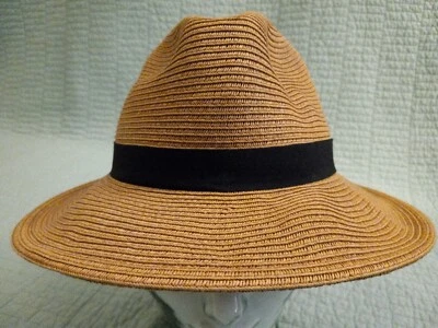 Women's Medium Sunday Afternoons Beige Floppy Brim Fedora Sun Hat UPF 50+ Foto 1 de 4