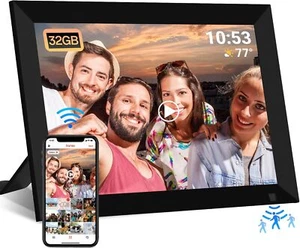 32GB FRAMEO Digital Photo Frame,10.1" IPS Touch Screen Smart WiFi Digital Pictur - Picture 1 of 8